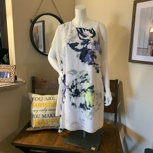 White and purple dress